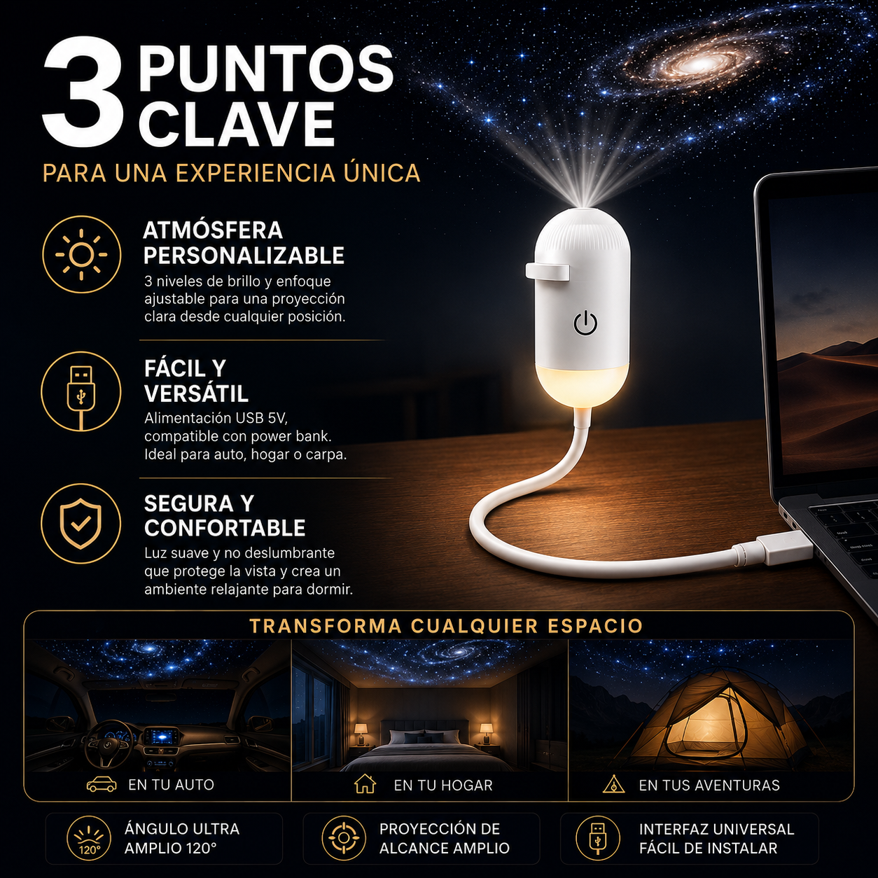 Proyector Estelar USB